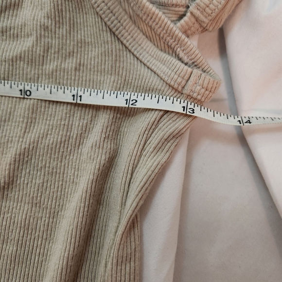 Joah Brown Taupe Ribbed Tank - Picture 7 of 8